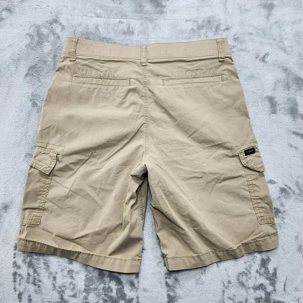 Lee Shorts Mens 30 Tan Hybrid Motion Flex Regular Fit Cargo Stretch‎ Outdoor_4